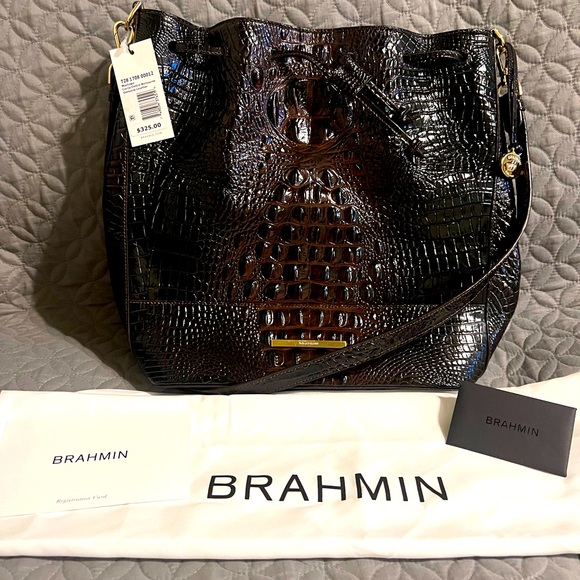 Brahmin Handbags - Brahmin Marlowe Cocoa Ombré Melbourne Genuine Leather Shoulder Bag